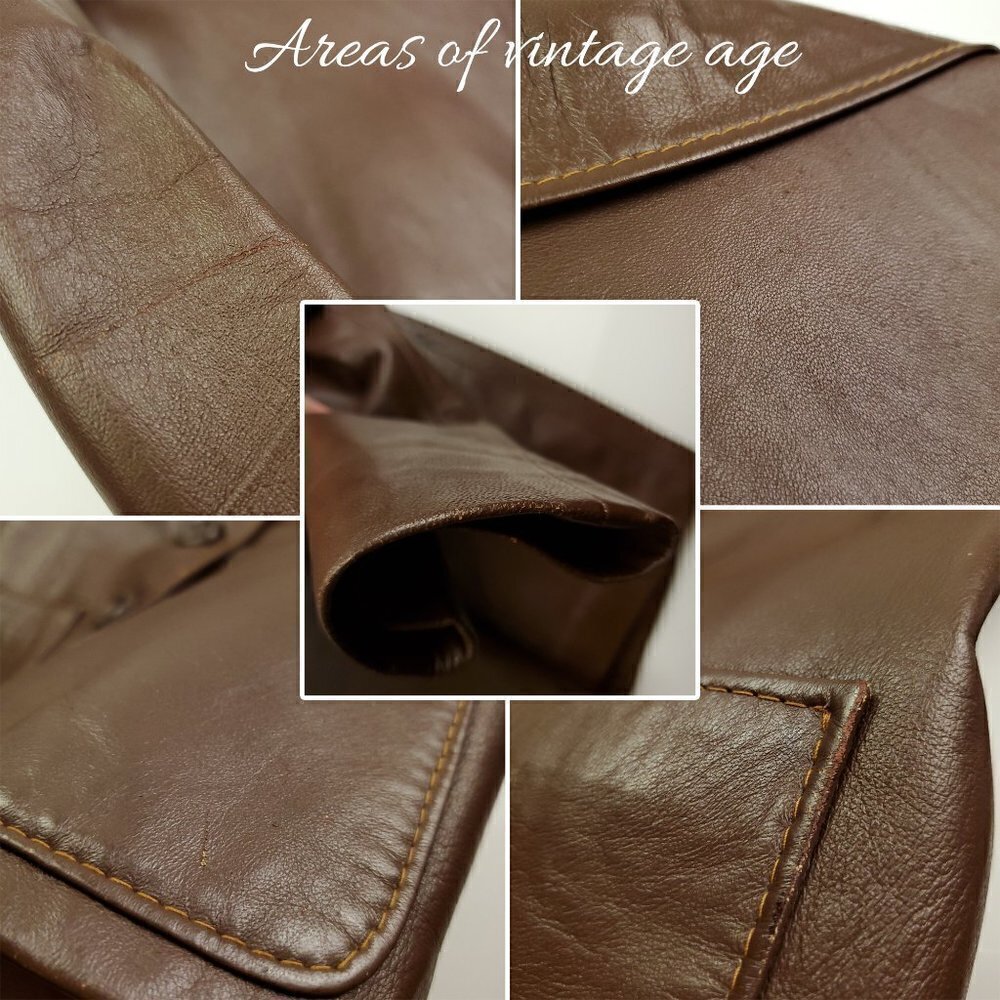 Echtes Leder Futter Leather Jacket Vintage 1970s Germany Women 38 EU (Small US) - Picture 10 of 15